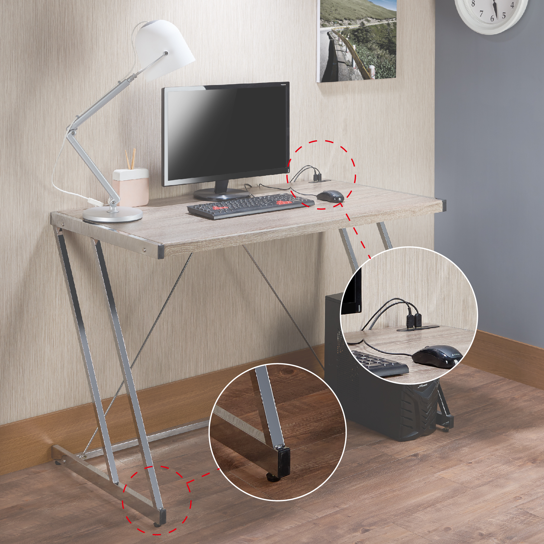 Z-Type High-Quality USB Storage Computer Desk Office And Home - Z-Type High-Quality USB Storage Computer Desk Office And Home